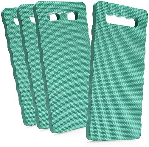 com-four® 4x Genouillères pour le Jardin - Genouillères pour Le Jardinage - Genouillères pour l'artisanat et Les Loisirs - Tapis de Protection des Genoux résistant à l'eau (vert - 4 pièces)