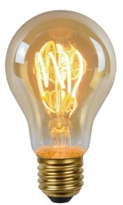 LUCIDE A60 - Ampoule filament - Ø 6 cm - LED Dim. - E27-1x4,9W 2200K - Ambre