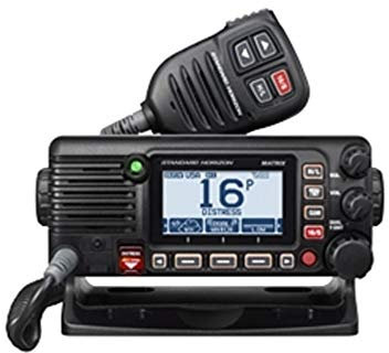 STANDARD HORIZON VHF w/Hailer, GPS, AIS Rcvr, N2K, Schwarz (GX2400B)