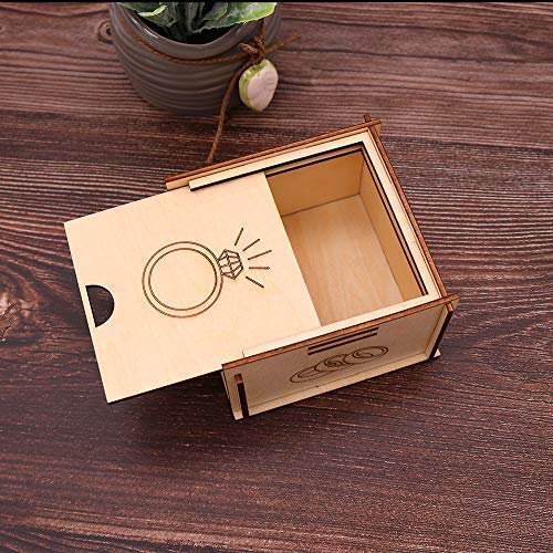 Joyero cajita madera anillos - detalles y regalos para bodas, bautizo y comunión para invitados