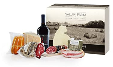 Caja regalo Quesos y embutidos Salumi Pasini® | Paquete gourmet para amantes del gusto | Productos italianos tradicionales