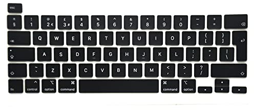 Pardarsey New Replacement Key Cap Set UK Keyboard Replacement Keycaps Keys QWERTY Compatible for MacBook Pro Retina 16''' A2141 A2289 UK Keyboard keys