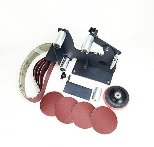 Jieotwice Smerigliatrice Angolare in Ferro Elettrico Adattatore per Nastro Abrasivo Levigatrice Lucidatrice Affilacoltelli Elettrico Telaio