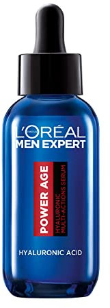 L'Oréal Men's Serum, Hyaluronic Acid Serum for Ageing, Dry & Dull Skin, Men Expert Power Age, 30ml