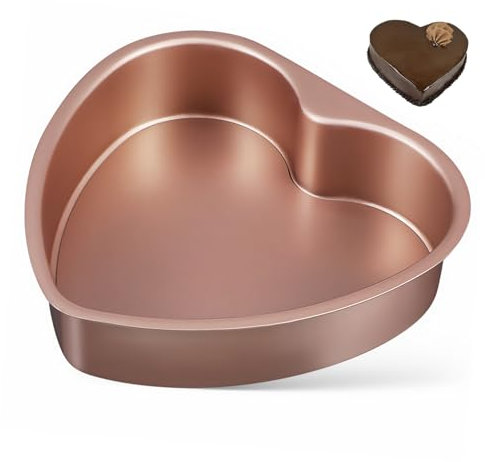 Cabilock Herz-kuchenform 20 3 Cm Aluminiumlegierung Herzförmige Kuchenform Abnehmbarer Boden Zum Backen Von Dekorationen