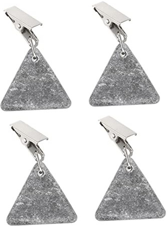 OUNONA 4 Stück Tischdecke Anhänger schwarze Tischdecken Winddichtes Tischgewicht tischdeckenklammern outdoor tischtuchklammern outdoor Tischrockhalterclip Heimzubehör