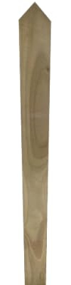 Premium Picket Spiked Garden Fencing Pales Timber Treated Wood Fencing Boards (3'' x 4ft) Rounded Top Planed and Smooth Round top Picket pales, Fencing pales UK (50)