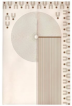 Türvorhang Minimalistischer Braundruck Türvorhang Insektenschutz Polyester Raumteiler Vorhang mit Teleskopstange Vorhang Kurz Küchenvorhang Fliegenvorhang Terrassentür Waschbar Tür Vorhang 90x150cm