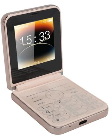 Bewinner 2G Entsperrtes Klapphandy für Senioren, Mobiltelefon mit Großen Tasten und 4 SIM-Karten Im Standby-Modus, 2,6-Zoll-Bildschirm, GSM Entsperrtes Klapphandy 1400 MAh (Gold)