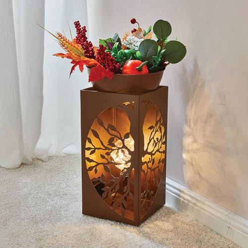 Coopers of Stortford Indoor Planter Bowl With LED Tree of Life Pillar