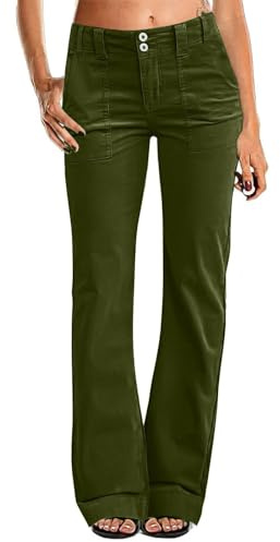 Pantalón de chándal de mujer de cintura alta de pierna ancha - Pantalón deportivo de mujer largo de algodón - Pantalón de chándal de algodón largo de entrenamiento para correr, pantalones de yoga
