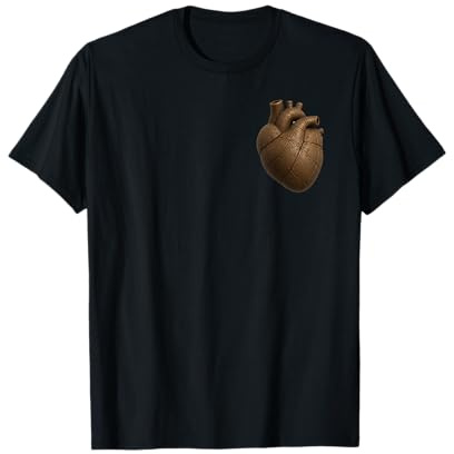 Oxidado, remache, corazón de hierro, diseño industrial Camiseta