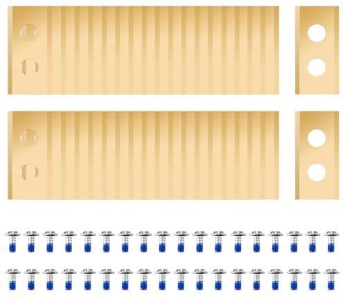 Lot de 36 Lames Compatibles avec Worx Landroid, Einhell, Kress, Ferrex, Eufy, TerraMow, ECOVACS Robot Tondeuse, Lames de Rechange,Vis avec revêtement de sécurité.