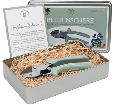 Homefarming Judith Rakers Beerenschere - egal ob du Sträucher, Blumen oder kleine Äste schneiden möchtest – die Beerenschere ist dein perfekter Begleiter für die Gartenarbeit.