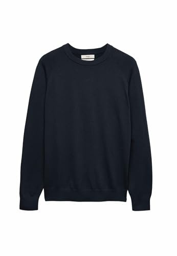 Marks & Spencer Suéter 100% algodón con Cuello Redondo Azul Marino Oscuro XL