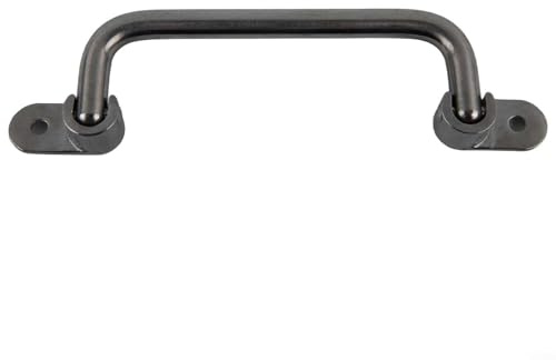SiSinkal 304 Edelstahl-Klappgriff, Industrieausrüstung, Türgriff, strapazierfähig, federbelastet, zusammenklappbar, Schrankbeschläge mit Befestigungsschrauben (Lochabstand 158 mm)