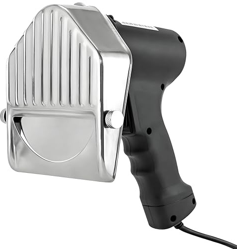 PioMue Trancheuse à Viande électrique pour Barbecue, Couteau à Kebab Automatique, trancheuse à Kebab électrique avec 2 Lames, pour Restaurant, Maison, extérieur Wired