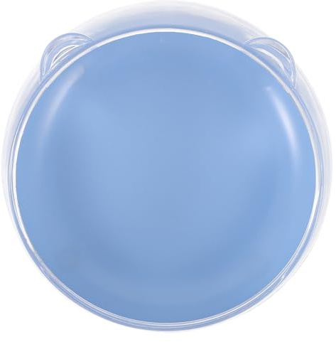 BESTonZON Baño de Arena para Hámster Pequeño Contenedor Plástico Azul Tapa Transparente Semicerrada Diseño Desmontable para Higiene y Actividad de Mascotas Pequeñas Color Color Aleatorio