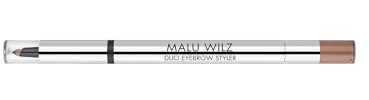 Malu Wilz Duo Eyebrow Styler Nr.2 Blond - Augenbrauenstift wasserfest, Eyebrow Pencil - Perfektioniert und akzentuiert die Augenbrauen eindrucksvoll