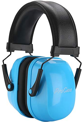Procase Cascos Aislantes de Ruidos, Protección Auditiva Orejeras Cancelación de Ruido para Bebés, Niños, Estudiantes, Adolescentes en Estudios/Fiestas/Conciertos/Fuegos Artificiales -Azul