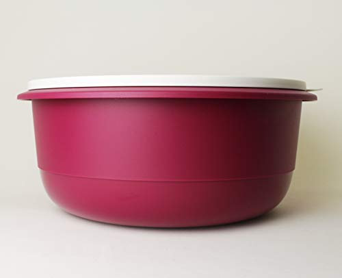 TUPPERWARE Peng Schüssel 9,5L in Brombeere Weiß Rührschüssel, Servierschüssel + Aloha Tasse