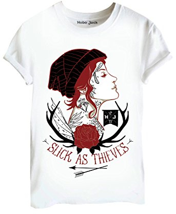 Hobo Jack - Craftswoman Tattooed Jill - Mens Tshirt (Medium) White