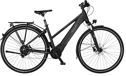 Fischer E-Bike Trekking VIATOR 6.0i, Elektrofahrrad für Damen, RH 44 cm, Mittelmotor 90 Nm, 36 V Akku im Rahmen, Graphit metallic Matt, 28 Zoll