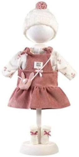 Llorens 1042160 Puppenkleidung für 40-42cm Puppen, Kleiderset Cord, Puppenzubehör
