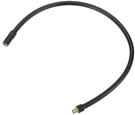 QUARKZMAN Air Chuck Verlängerung 1x Für Auto Kein Ablassventil | Schwarz, Nylon/Kupfer/Gummi, Für Auto/LKW/Motorrad/Fahrrad, 5/16-32 Gewinde, Lock-On, Ohne Entlüftung
