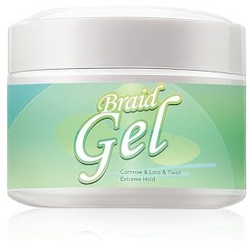 Joyeee Locken Styling Gel, 250ml Braid Twist Gel Edge Kontrolle Gel für lockiges und krauses Haar, Starker Halt & Ohne Rückstände, Tames Frizz & Edges, ideal zum Flechten, Zwirnen, glatte Kanten#1