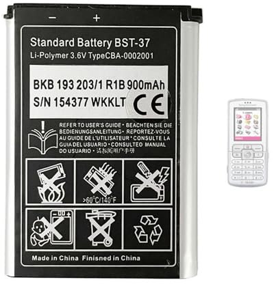 Aousavo BST-37 ersatz akku BST-37 Kompatibel mit Sony Ericsson K750i D750i K600i K608i K610i V600i V630i W550i W700i W710i W800i W810i BST-37