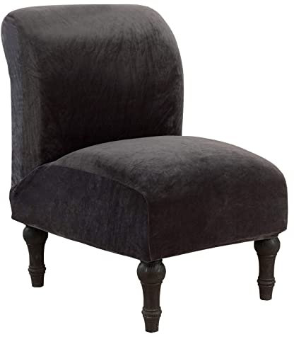 Mswborml F,1PCS, Samt Bezug für Cocktailsessel Ohne Armlehnen, Universal Hussen Für Cocktailsessel Ohne Armlehne, Abnehmbar Akzent Stuhlhussen Ohne Armlehnen, Waschbare Sesselschoner für Hotel Cafe