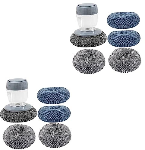 BCOATH 2sets Automatic Dish Cleaning Brush Sink Cleaner Brush Palm Scrub Cleaning Products Bundle Dish Wash for Kitchen