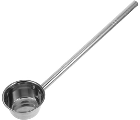 Alipis Long Handle Stainless Steel Water Ladle Sturdy Thickened Watering Scoop for Garden and Kitchen 52.5cm Multi-Purpose Bath Rinse Dipper for Serving and Pouring