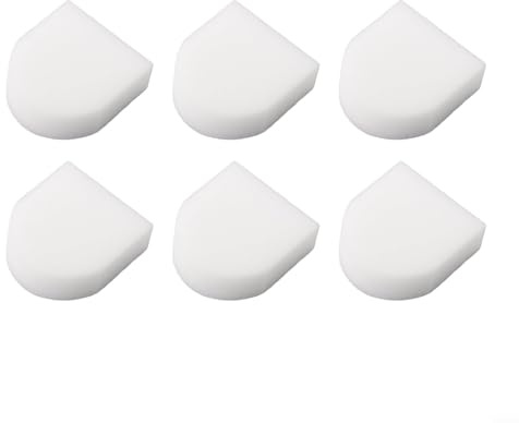 6 Pack Felt & Foam Filter Spare Part for Shark WD100, WD101, WD101C for HydroVac Pro XL 3-in-1 Vacuum Cleaner Accessories, Sponge HEPA Filter Replacement Part