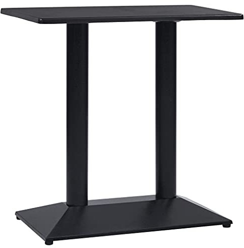 Kangmusi Bistrotisch-Gestell Schwarz 70x40x72 cm Gusseisen, Schwarz 325438