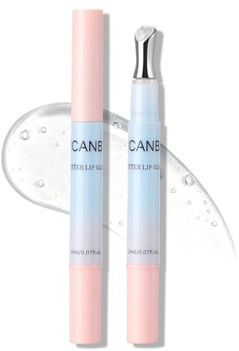 UCANBE Butter Lip Gloss, Hydrating & Moisturizing Lipgloss with Metal Tip, Lightweight, Non-Sticky, Smooth, Nourishing for High-shine Finish(01 Clear)