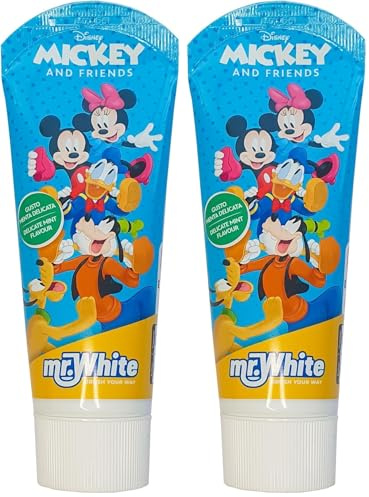 Mr.White Dentifrice - Mickey et ses amis - 75 ml (Lot de 2)
