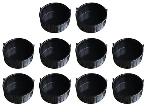 ibasenice 10 Comederos Redondos para Reptiles Pequeños Comedero y Bebedero de Plástico Cuencos para Tortugas Lagartos y Serpientes Suministros Prácticos para Terrarios Color Aleatorio