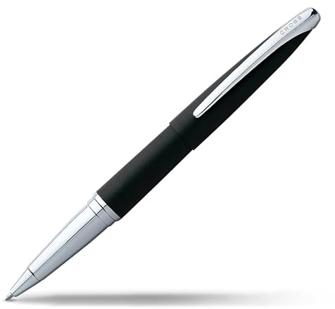 Cross ATX Rollerball (Schreibfarbe schwarz, Strichstärke M, inkl. Geschenkbox) basalt-schwarz, 1 Stück (1er Pack)