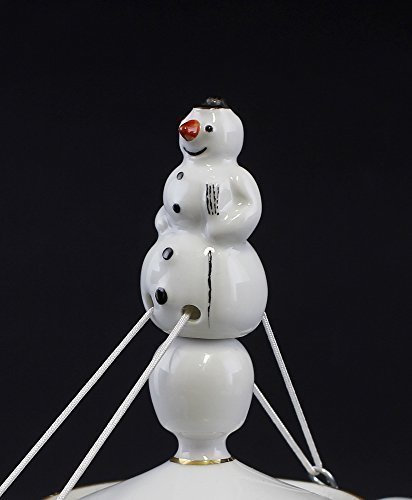 Porzellan Tropfenfänger Schneemann