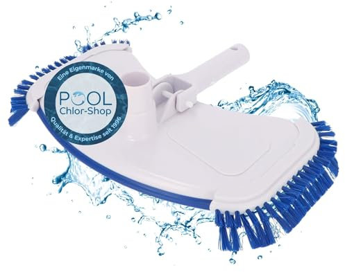 Duraol Aspirateur de Sol de Piscine I Brosse de Piscine de Haute qualité pour Toutes perches télescopiques I Aspirateur de Sol avec brosses latérales I Maniable pour Un Nettoyage Optimal