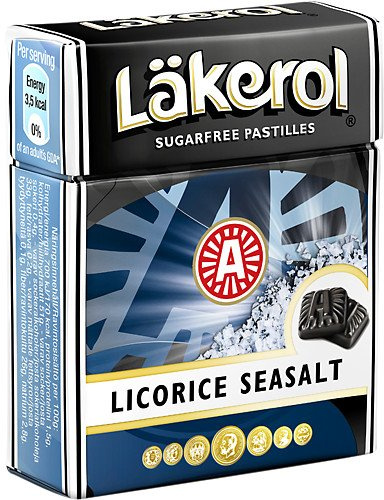 Seasalt Licorice Zuckerfreie Pastillen Von Laekerol 4 x 23 g (Stevia)