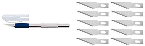 Wedo - Pack bisturí + 10 cuchillas de repuesto