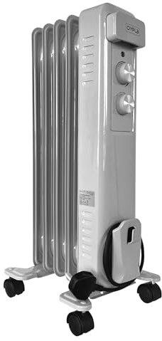 Oypla Electrical 1000W 5 Fin Portable Oil Filled Radiator Electric Heater