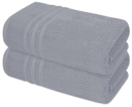 Extra Large Jumbo Bath Sheets Pack of 2 | 100% Cotton Bath Towels 85 x 200 cm | Luxury Hotel Quality Oversized Beach Towels | Soft, Thick & Highly Absorbent