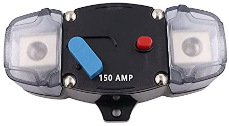 iSpchen Auto Reset Schutzschalter 12-48V Kfz-Leistungsschalter 50-300A Sicherungsautomat Leistungsschutzschalter mit manuellem Reset Sicherungshalter Wechselrichter für Motor Auto Marine Boat