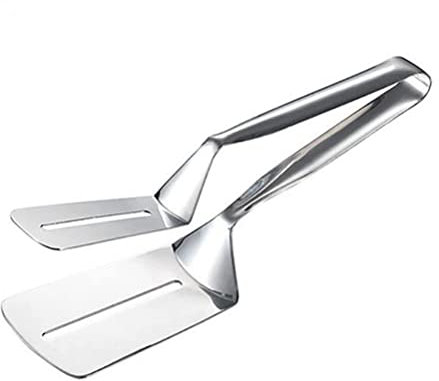 ARTOCT Edelstahl-Küchenzange,Doppelseitiger Schaufelclip zum Braten von Fisch Flip Fish,Multi-Funktions-Steak-Clip Bratzange Utensilien zum Kochen,Salat,Grillen,Servierzange
