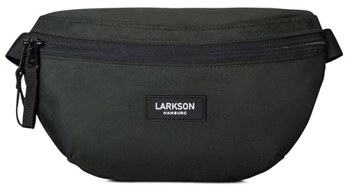 LARKSON Bauchtasche Damen & Herren Grün - Finn | Hüfttasche für Sport Outdoor Stadt, Gürteltasche Stylisch für Festival, Crossbody Bag mit Gurt, Wasserabweisend