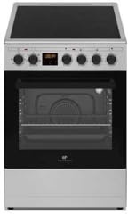 Cuisiniere vitrocéramique CONTINENTAL EDISON CECV50FCS - 4 feux - L49.5 x H82.7 xP58 cm- Silver